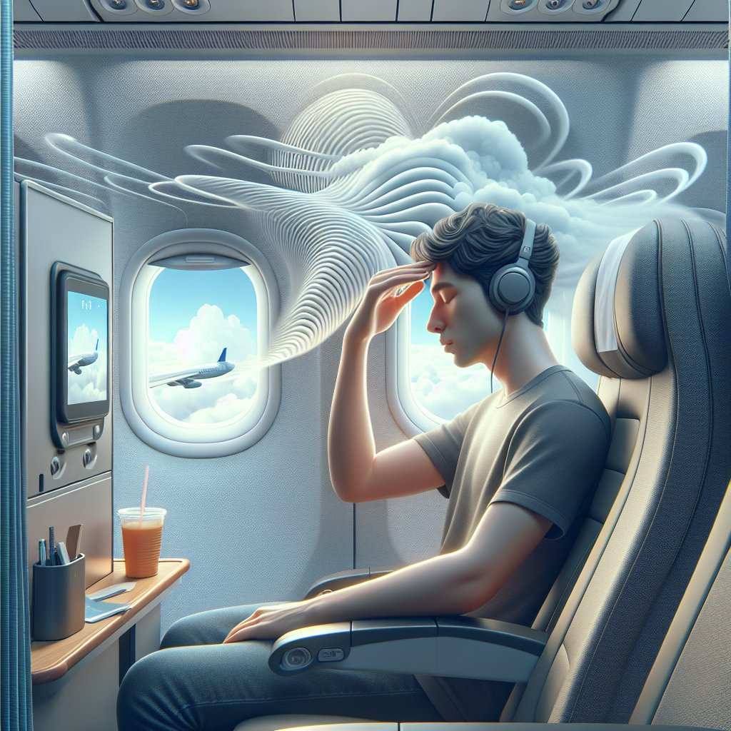 Warum bekomme ich Schwindel im Flugzeug?